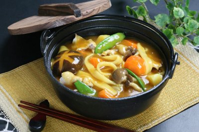 画像1: 信玄武者カレーほうとう 2人前 （特製カレースープ付）